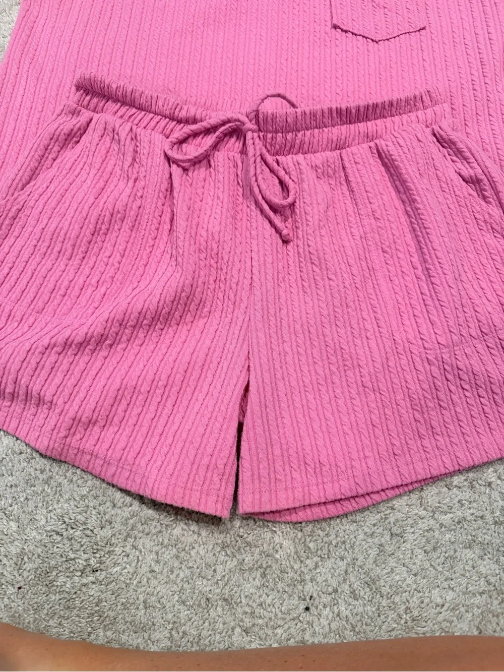 Bubblegum Pink Ribbed Set